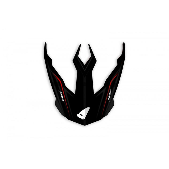 Visière UFO Aries noir/rouge mat | Oxmoto