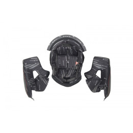 Coiffe et mousses de joues UFO casque Aries noir taille