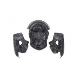 Coiffe et mousses de joues UFO casque Aries noir taille