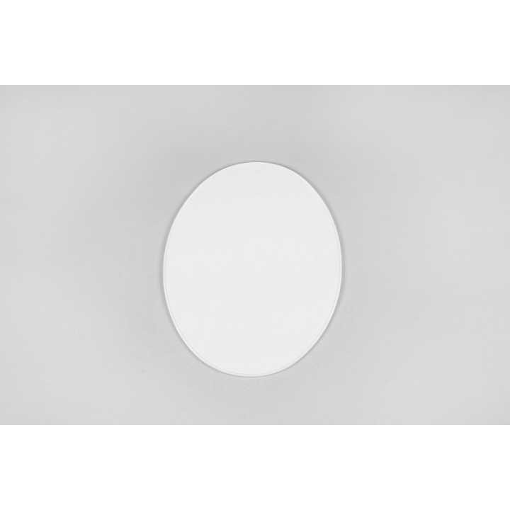 Plaque numéro frontale UFO Oval blanc | Oxmoto