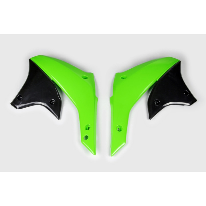 Ouïes de radiateur UFO vert KX origine Kawasaki KLX450R