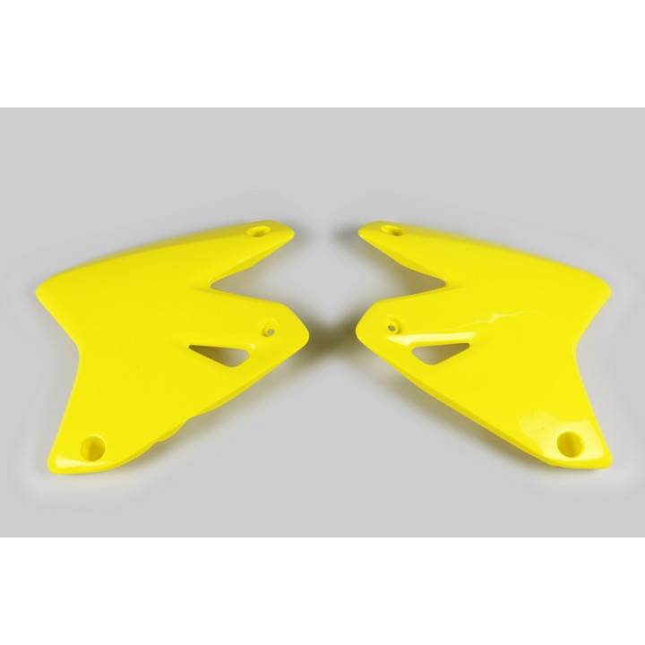 Ouïes de radiateur UFO jaune Suzuki DR-Z400E | Oxmoto