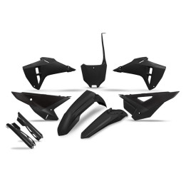 Kit plastiques complet avec protections de fourche UFO - noir HOKIT127F@001