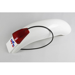 Garde-boue arrière + feu UFO blanc ME08031#W | Oxmoto