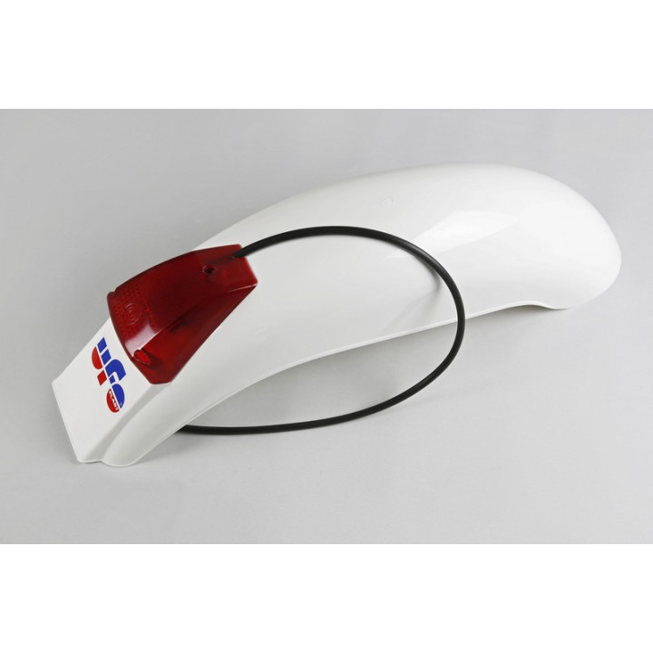 Garde-boue arrière + feu UFO blanc ME08031#W | Oxmoto