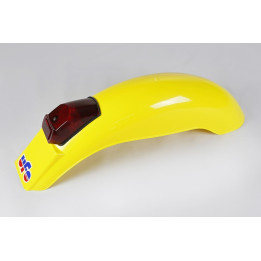 Garde-boue arrière + feu UFO Enduro jaune ME08025#D | Oxmoto