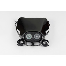 Plaque phare UFO Firefly Twins noir | Oxmoto