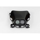 Plaque phare UFO Firefly Twins noir | Oxmoto