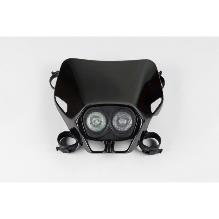 Plaque phare UFO Firefly Twins noir | Oxmoto