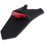 Support de plaque UFO noir feu LED PP01220#001 | Oxmoto