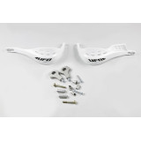 Protège-mains UFO Jumpy supermotard Ø22mm blanc | Oxmoto