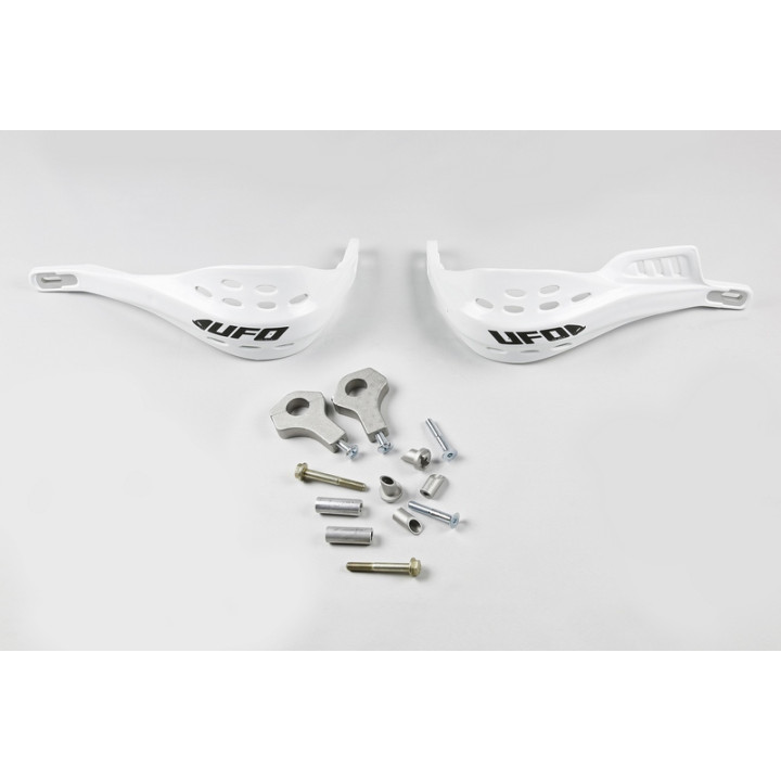 Protège-mains UFO Jumpy supermotard Ø22mm blanc | Oxmoto