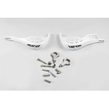 Protège-mains UFO Jumpy supermotard Ø28mm blanc | Oxmoto