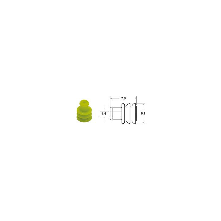 Joints silicone générique Bihr ø1,4mm jaune | Oxmoto