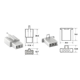 Jeu de connectiques 3 voies 110 ML Bihr type origine Ø0,5mm²/0,85mm² - 5 jeux complets