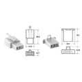 Jeu de connectiques 3 voies 110 ML Bihr type origine Ø0,5mm²/0,85mm² - 5 jeux complets