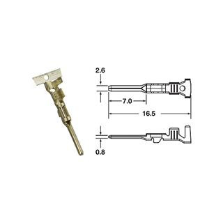 Cosse mâle générique Bihr Ø0,85mm²/1,25mm² | Oxmoto