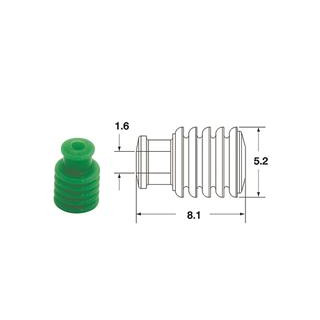 Joints silicone creux 090 frkw Bihr ø1,6mm vert | Oxmoto