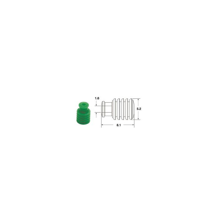 Joints silicone creux 090 frkw Bihr ø1,6mm vert | Oxmoto