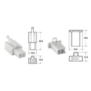 Jeu de connectiques 2 voies 110 ML Bihr type origine Ø0,5mm²/0,85mm² - 5 jeux complets