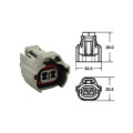 Connectique femelle série 090 SMTO Bihr type origine 2 voies gris - 5 pcs