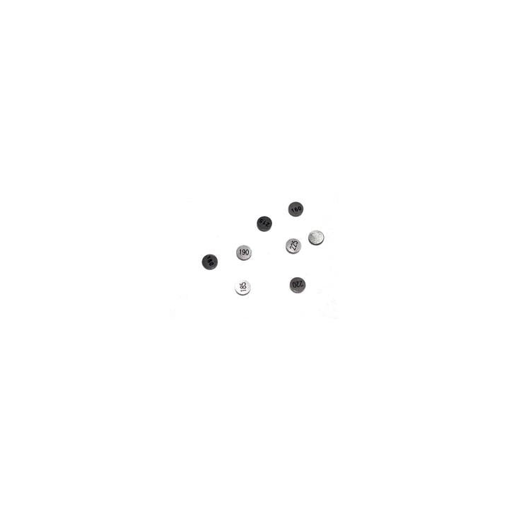 Coffret de pastilles de soupapes Tourmax Ø29mm - Lot de 20 pièces (2 de chaque épaisseur)