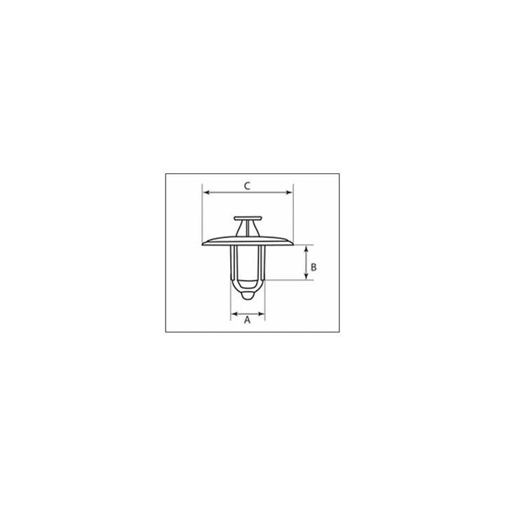 Rivets plastique M8 XL Bolt - 10 pièces | Oxmoto