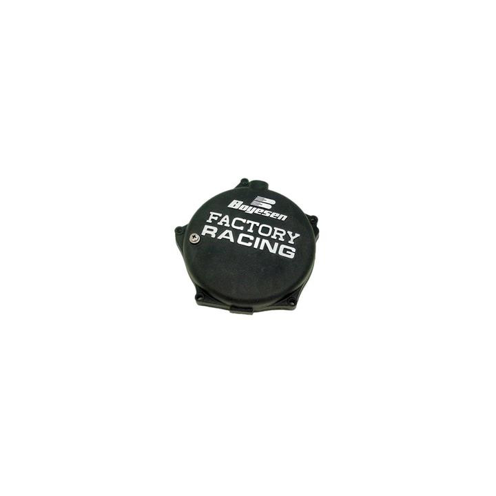 Couvercle de carter d'embrayage Boyesen Factory Racing noir Kawasaki KX250F