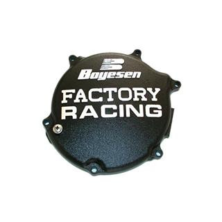 Couvercle de carter d'embrayage Boyesen Factory Racing noir Kawasaki KX125