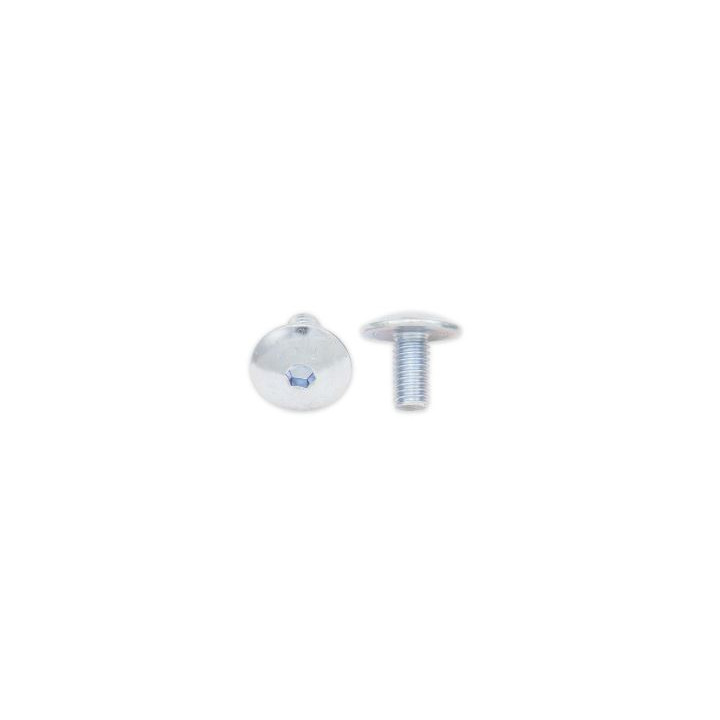 Vis tête bombée plate Bolt M6x1x12mm 10 pièces | Oxmoto