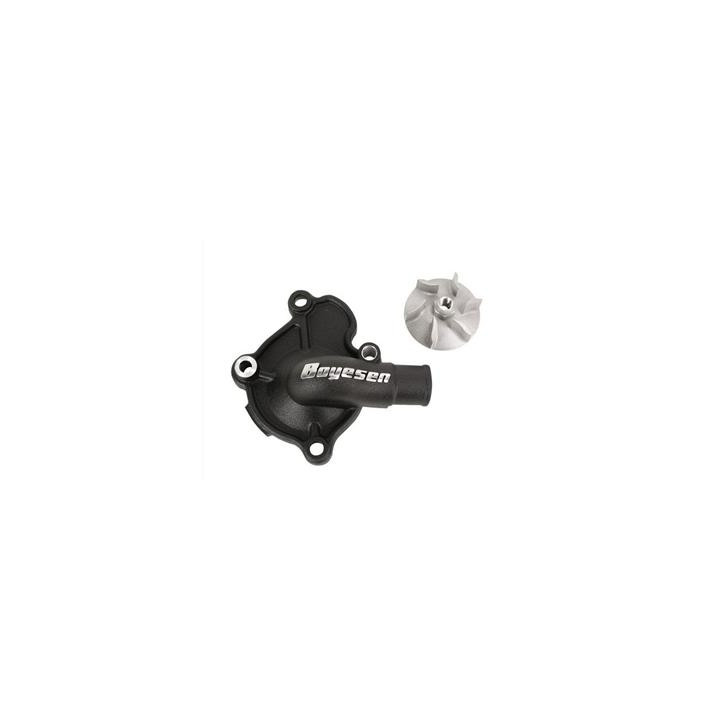 Carter de pompe à eau + hélice Boyesen alu noir Honda crf450r