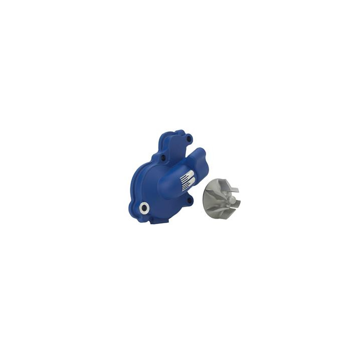Carter de pompe à eau + hélice Boyesen alu bleu Yamaha yz250