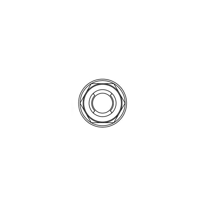 Ecrou Fuji à bride Bolt M8x1,25mm tête 12mm acier 10 pièces