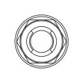 Ecrou Fuji à bride Bolt M10x1,25mm tête 14mm acier 10 pièces