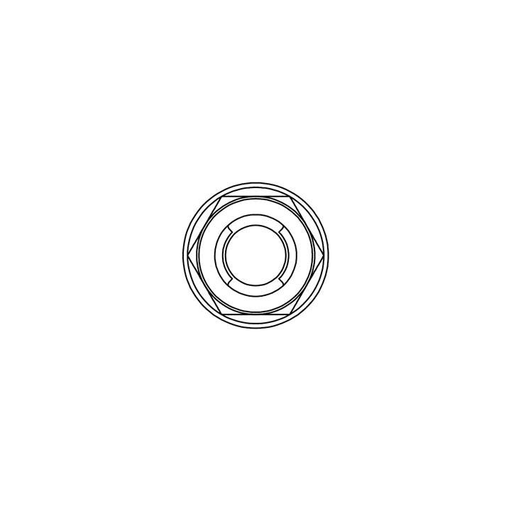 Ecrou Fuji à bride Bolt M10x1,25mm tête 14mm acier 10 pièces