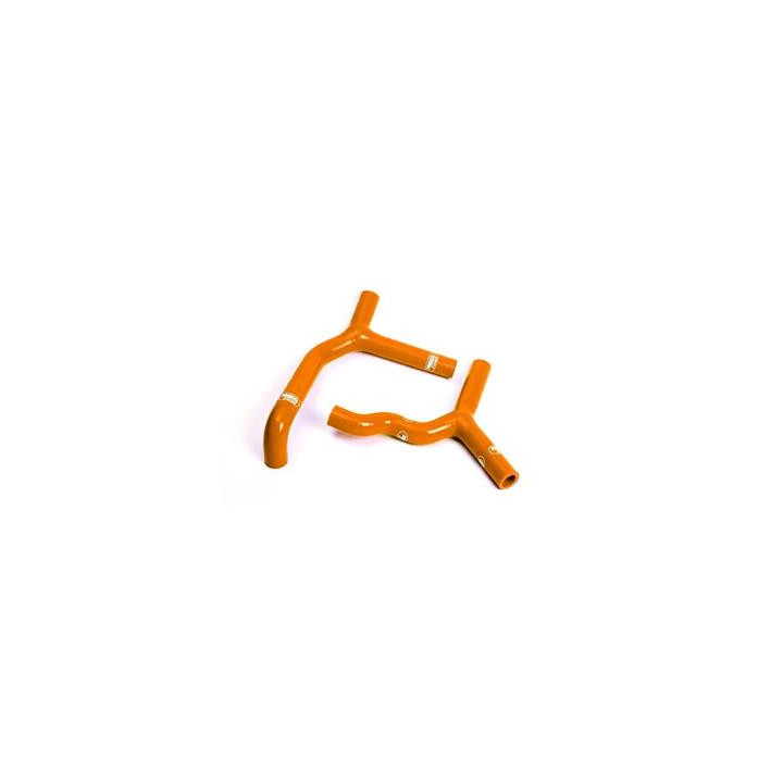 Durites de radiateur Samco type origine orange - 2 durites KTM sx85
