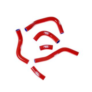 Durites de radiateur Samco type origine rouge - 6 durites Honda crf450r