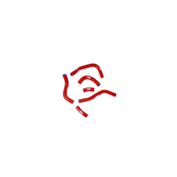 Durites de radiateur Samco type origine rouge - 6 durites Honda crf450r