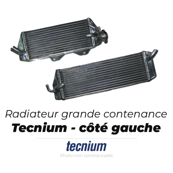 Radiateur oversize Tecnium gauche soudé 1020350 | Oxmoto