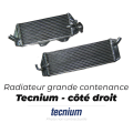 Radiateur oversize Tecnium droit soudé 1011294 | Oxmoto