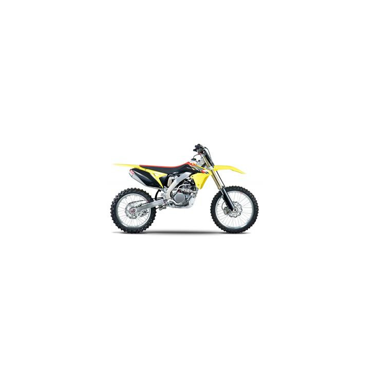 Ligne complete Yoshimura usa rs4 inox/silencieux alu Suzuki rm-z250
