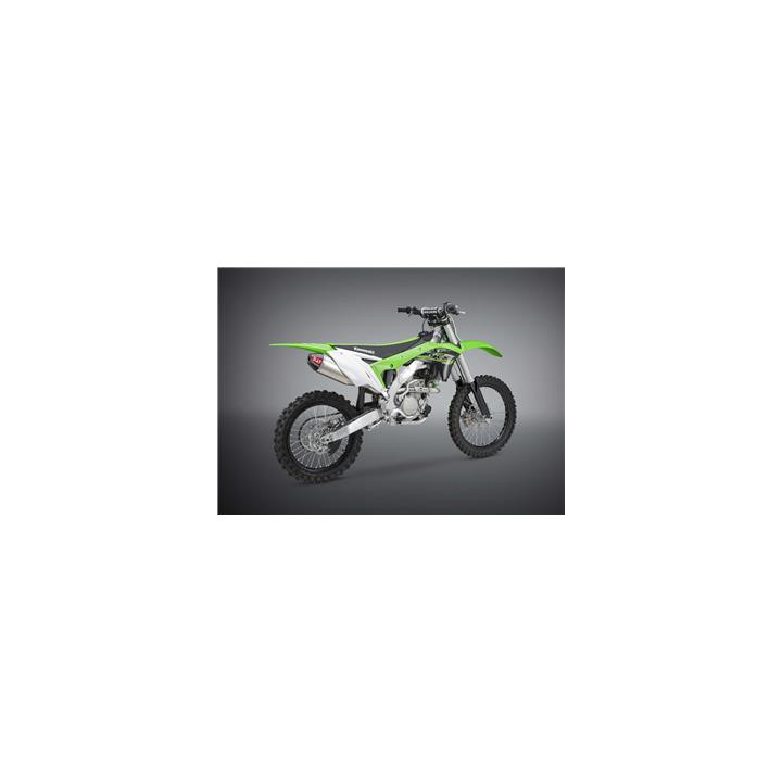 Ligne complète Yoshimura usa rs4 inox/silencieux alu Kawasaki kx250f