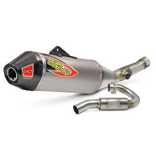 Ligne complète pro circuit t-6 euro inox/silencieux titane Kawasaki kx450f