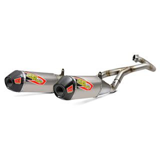 Ligne complète pro circuit t-6 dual euro inox/silencieux aluminium Honda crf450r/rx