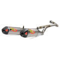 Ligne complète pro circuit t-6 dual euro inox/silencieux aluminium Honda crf450r/rx