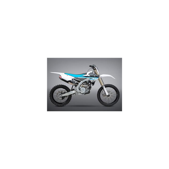 Ligne complète Yoshimura rs4 signature series titane silencieux carbone/casquette carbone Yamaha yz250f 1088518001