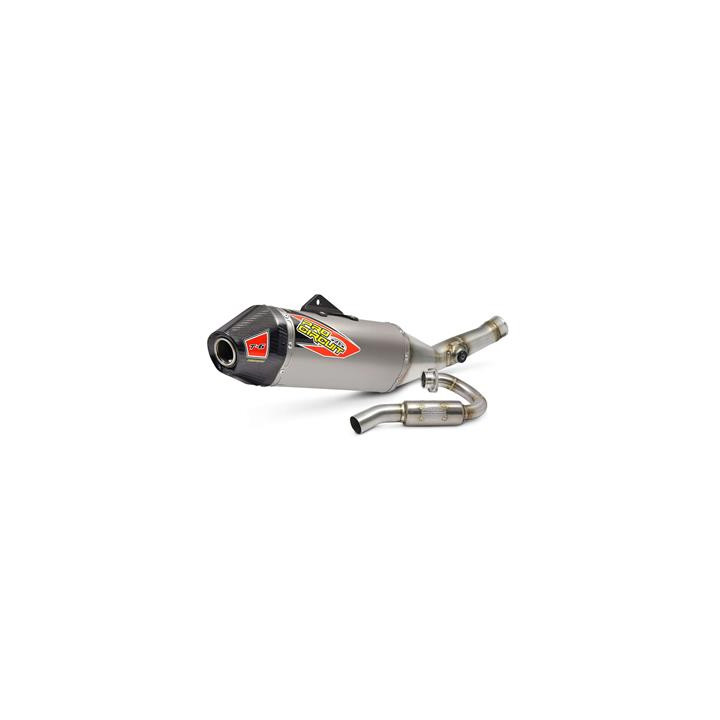 Ligne complète pro circuit t-6 inox/silencieux titane/casquette carbone Kawasaki kx450