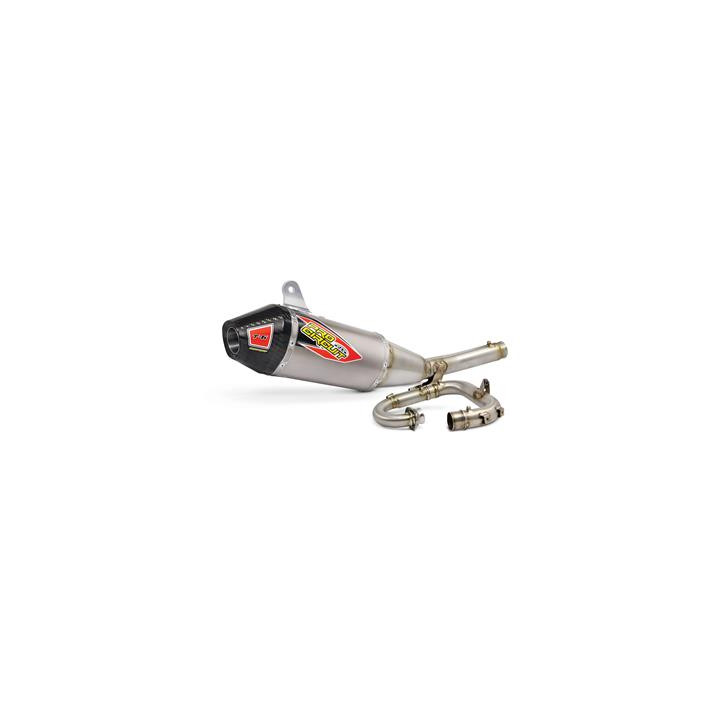 Ligne complète pro circuit t-6 inox silencieux titane/casquette carbone KTM sx-f/fc 250