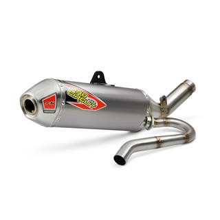 Ligne complète pro circuit t-6 dual euro inox/silencieux titane/casquette inox Honda crf450rx