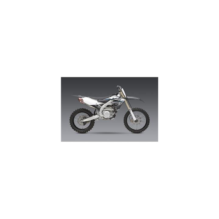 Ligne complète Yoshimura rs-4 signature series inox silencieux aluminium/casquette carbone Yamaha yz450f